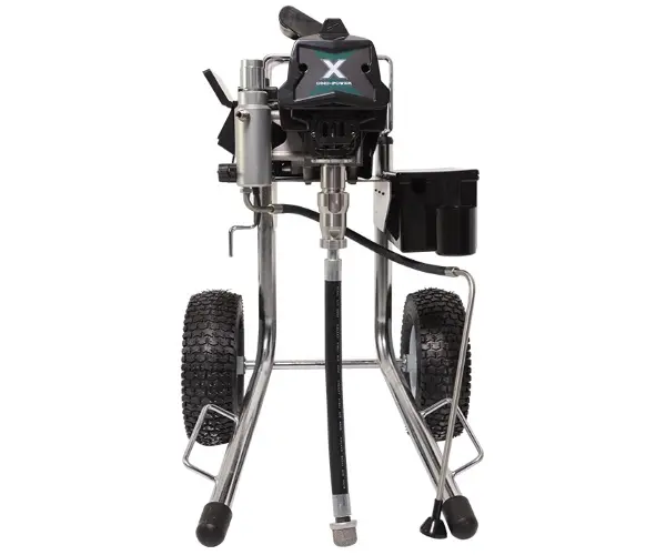 El equipo de pintura Airless X20iH está diseñado para pintores profesionales que rocían diariamente con una amplia gama de recubrimientos pero que desean llevar su trabajo a un nivel superior. Es un equipo de gama profesional, utiliza un motor con carbones y regulador de presión electrónico.